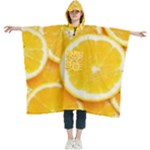 Oranges, Orange, Fruits Women s Hooded Rain Ponchos