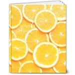 Oranges, Orange, Fruits 8  x 10  Softcover Notebook