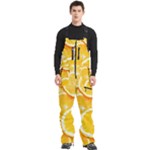 Oranges, Orange, Fruits Men s Front Zip Ski And Snowboard Bib Pants