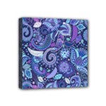 Patterns, Doodles, Pattern, Colorful Mini Canvas 4  x 4  (Stretched)