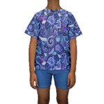 Patterns, Doodles, Pattern, Colorful Kids  Short Sleeve Swimwear