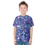 Patterns, Doodles, Pattern, Colorful Kids  Cotton T-Shirt