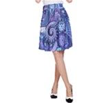 Patterns, Doodles, Pattern, Colorful A-Line Skirt