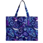 Patterns, Doodles, Pattern, Colorful Zipper Mini Tote Bag