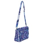 Patterns, Doodles, Pattern, Colorful Shoulder Bag with Back Zipper