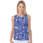 Patterns, Doodles, Pattern, Colorful Women s Basketball Tank Top