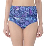 Patterns, Doodles, Pattern, Colorful Classic High-Waist Bikini Bottoms