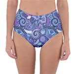 Patterns, Doodles, Pattern, Colorful Reversible High-Waist Bikini Bottoms