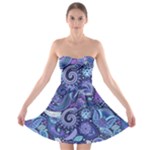 Patterns, Doodles, Pattern, Colorful Strapless Bra Top Dress