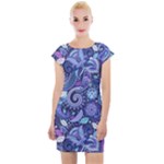 Patterns, Doodles, Pattern, Colorful Cap Sleeve Bodycon Dress