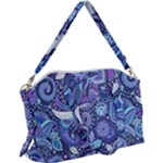 Patterns, Doodles, Pattern, Colorful Canvas Crossbody Bag