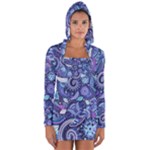 Patterns, Doodles, Pattern, Colorful Long Sleeve Hooded T-shirt