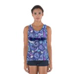 Patterns, Doodles, Pattern, Colorful Sport Tank Top 