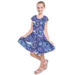 Patterns, Doodles, Pattern, Colorful Kids  Short Sleeve Dress