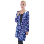 Patterns, Doodles, Pattern, Colorful Hooded Pocket Cardigan