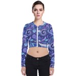 Patterns, Doodles, Pattern, Colorful Long Sleeve Zip Up Bomber Jacket