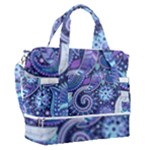 Patterns, Doodles, Pattern, Colorful Sports Shoulder Bag with Shoes Compartment