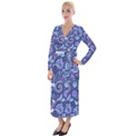 Patterns, Doodles, Pattern, Colorful Velvet Maxi Wrap Dress