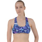 Patterns, Doodles, Pattern, Colorful Criss Cross Racerback Sports Bra