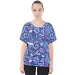 Patterns, Doodles, Pattern, Colorful V-Neck Dolman Drape Top