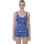 Patterns, Doodles, Pattern, Colorful Tie Front Two Piece Tankini