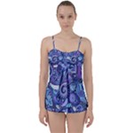 Patterns, Doodles, Pattern, Colorful Babydoll Tankini Set