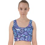 Patterns, Doodles, Pattern, Colorful Velvet Racer Back Crop Top