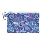 Patterns, Doodles, Pattern, Colorful Canvas Cosmetic Bag (Medium)