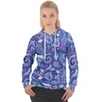 Patterns, Doodles, Pattern, Colorful Women s Overhead Hoodie