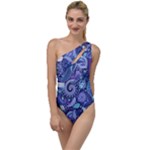 Patterns, Doodles, Pattern, Colorful To One Side Swimsuit