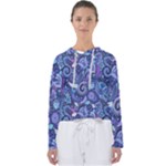 Patterns, Doodles, Pattern, Colorful Women s Slouchy Sweat