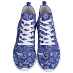 Patterns, Doodles, Pattern, Colorful Men s Lightweight High Top Sneakers