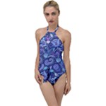 Patterns, Doodles, Pattern, Colorful Go with the Flow One Piece Swimsuit