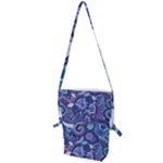 Patterns, Doodles, Pattern, Colorful Folding Shoulder Bag