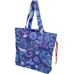 Patterns, Doodles, Pattern, Colorful Drawstring Tote Bag