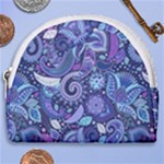 Patterns, Doodles, Pattern, Colorful Horseshoe Style Canvas Pouch