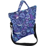 Patterns, Doodles, Pattern, Colorful Fold Over Handle Tote Bag