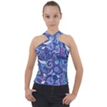 Patterns, Doodles, Pattern, Colorful Cross Neck Velour Top