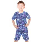 Patterns, Doodles, Pattern, Colorful Kids  T-Shirt and Shorts Set