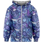 Patterns, Doodles, Pattern, Colorful Kids  Zipper Hoodie Without Drawstring