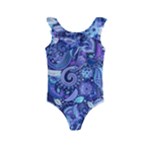 Patterns, Doodles, Pattern, Colorful Kids  Frill Swimsuit