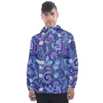 Patterns, Doodles, Pattern, Colorful Men s Front Pocket Pullover Windbreaker