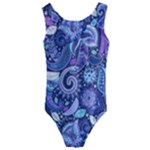 Patterns, Doodles, Pattern, Colorful Kids  Cut-Out Back One Piece Swimsuit