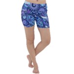 Patterns, Doodles, Pattern, Colorful Lightweight Velour Yoga Shorts