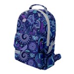 Patterns, Doodles, Pattern, Colorful Flap Pocket Backpack (Large)