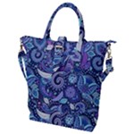 Patterns, Doodles, Pattern, Colorful Buckle Top Tote Bag