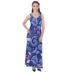 Patterns, Doodles, Pattern, Colorful Sleeveless Velour Maxi Dress