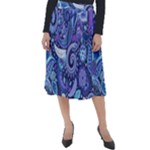 Patterns, Doodles, Pattern, Colorful Classic Velour Midi Skirt 