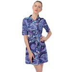 Patterns, Doodles, Pattern, Colorful Belted Shirt Dress