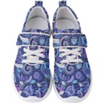 Patterns, Doodles, Pattern, Colorful Men s Velcro Strap Shoes